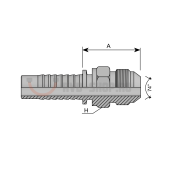 Фитинг JIS (Ш) M16x1,5 DN06 0 CN